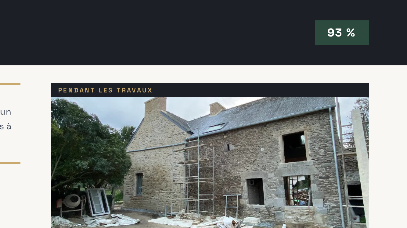 Pendant les travaux
